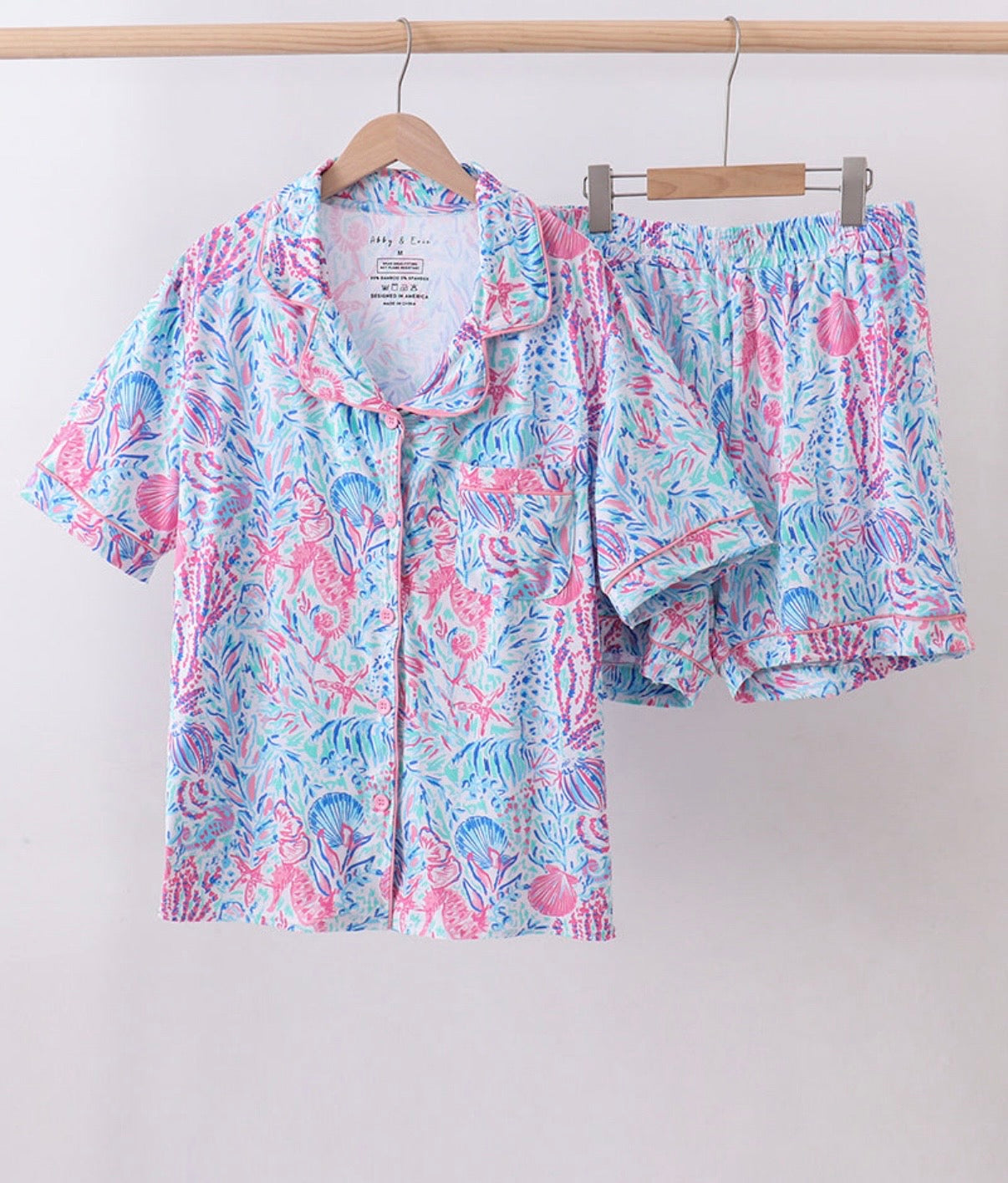 Marine creature bamboo pjs