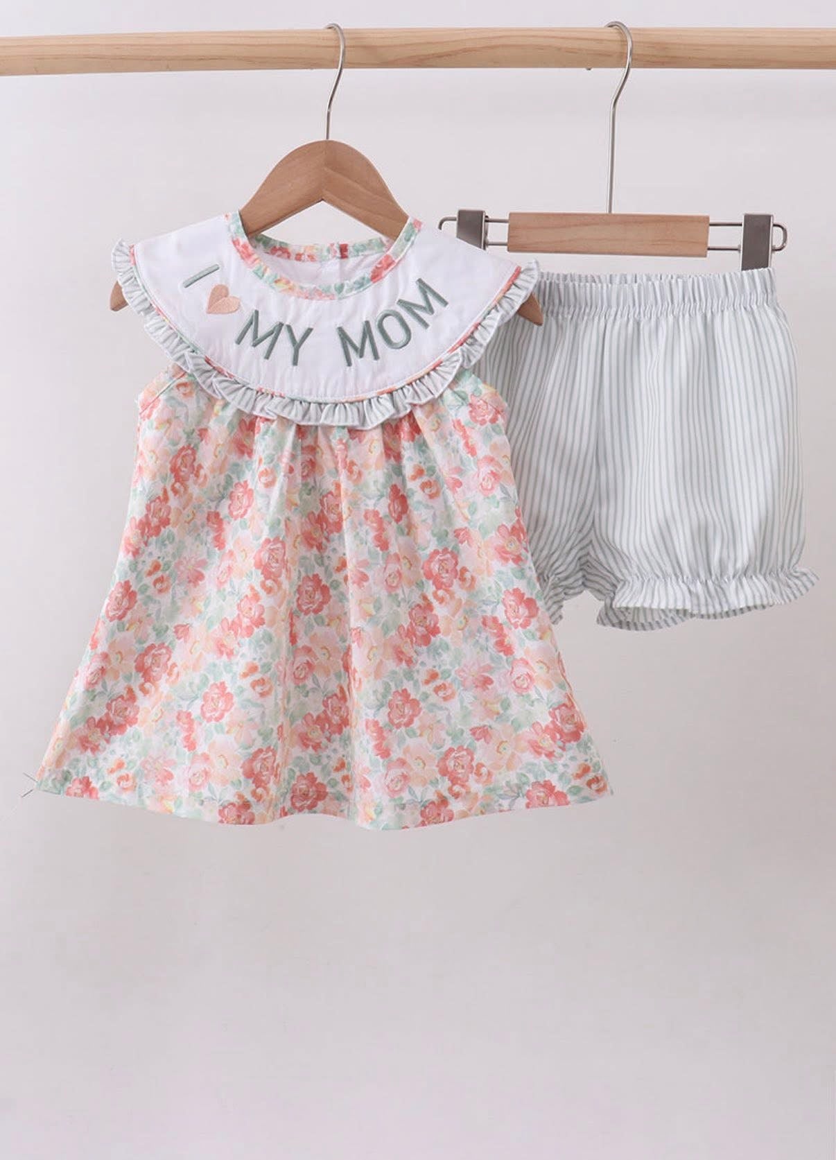 I ❤️ Mom bloomer set