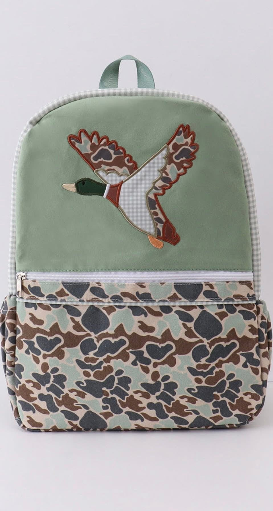 Camo duck backpack