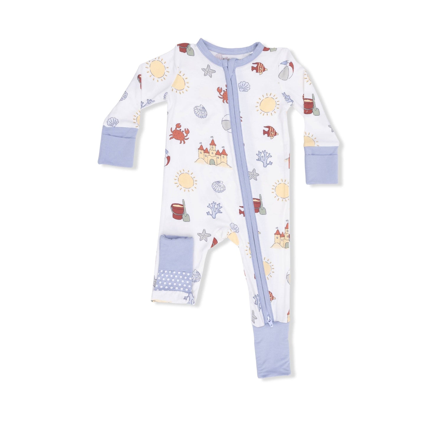 Sunny sandcastle convertible romper