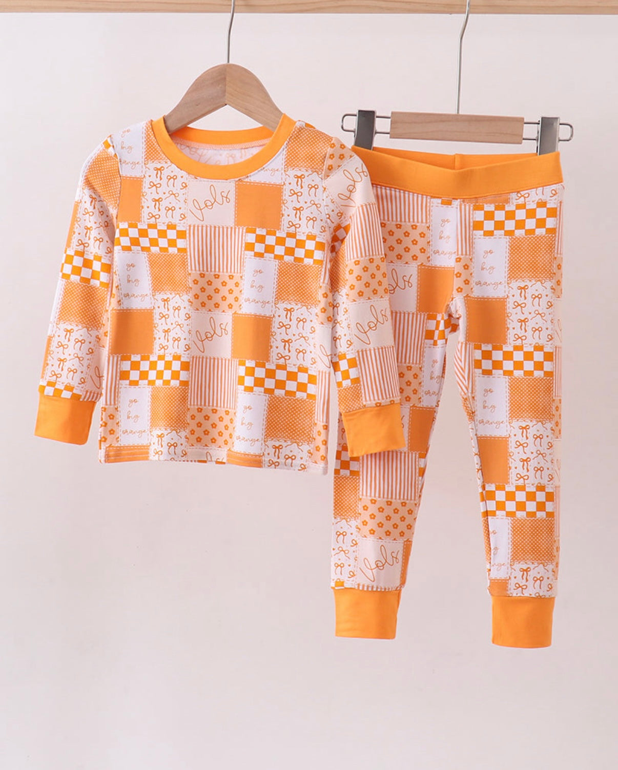 TN checkered bamboo pj set