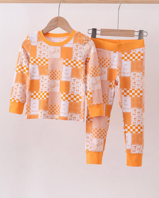 TN checkered bamboo pj set