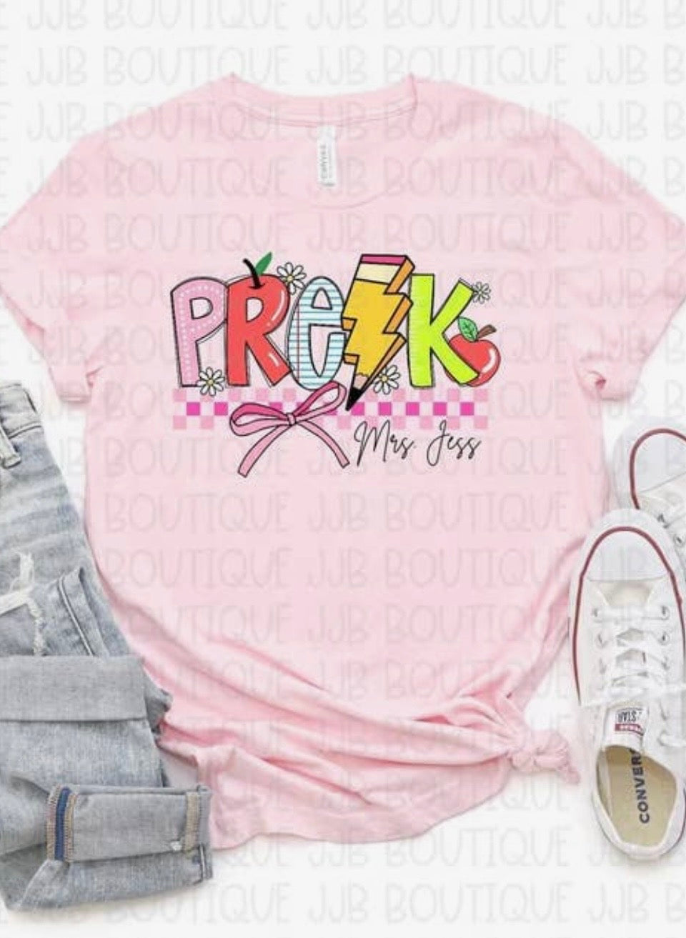 Custom name pre k tee