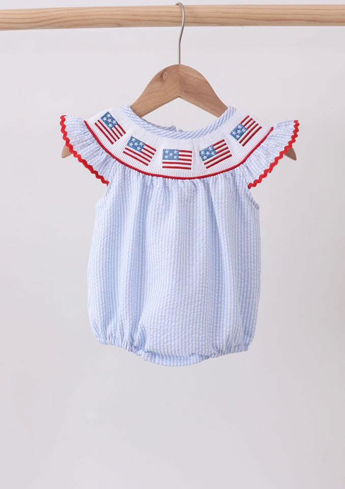 Flag seersucker bubble